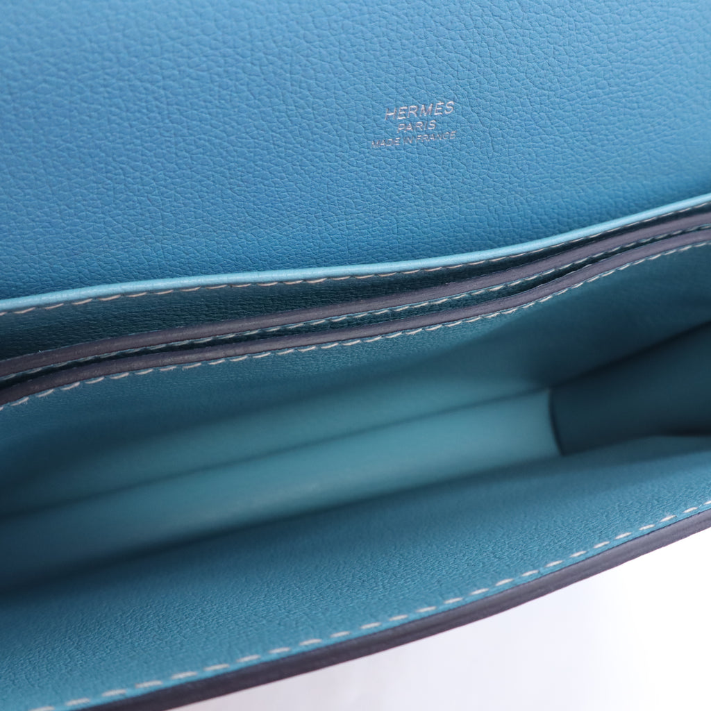 Hermes Evercolor Sac Roulis 23 Bleu Du Nord B24597