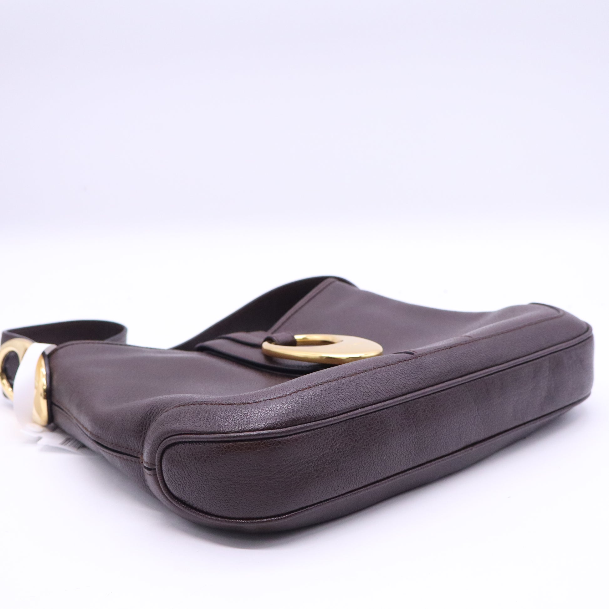 Bvlgari Front Ring One Shoulder Bag Hobo Twins B21509