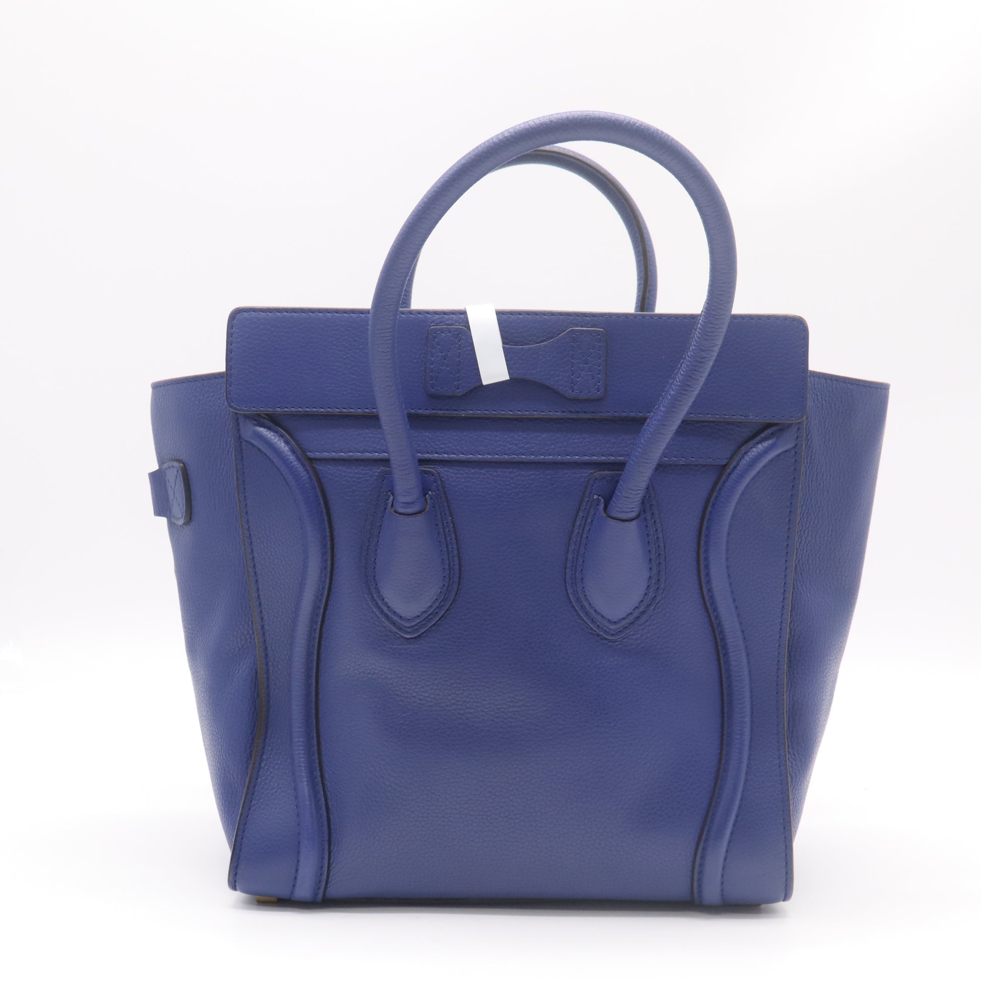 Céline Drummed Calfskin Luggage Micro Shopper Bag B22758