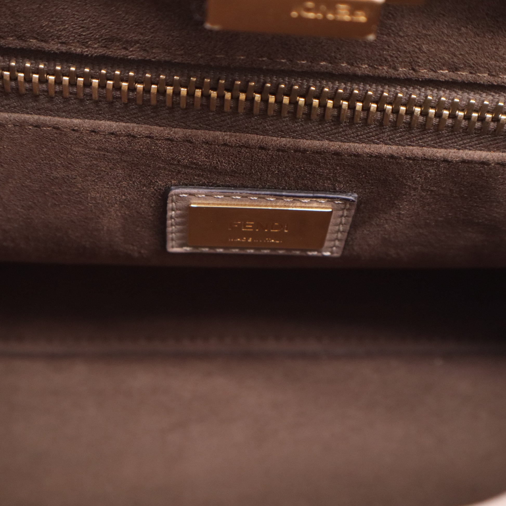Fendi Peekaboo Bag Rigid Leather Regular  twins LDJ2553