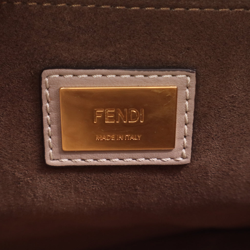 Fendi Peekaboo Bag Rigid Leather Regular  twins LDJ2553