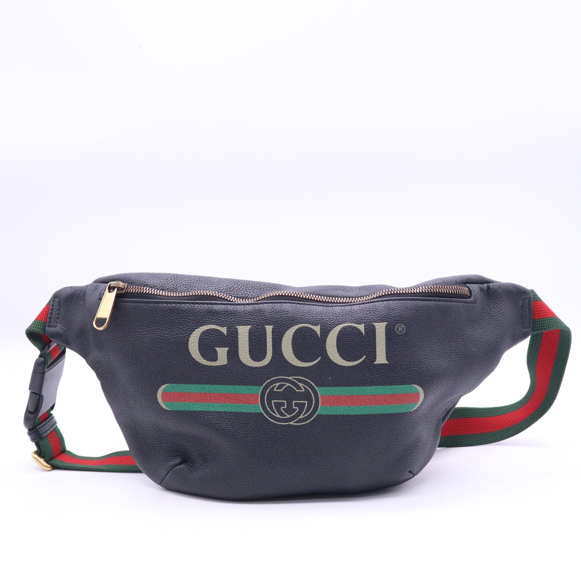 Logo Belt Bag Printed Leather Medium Twins B21422