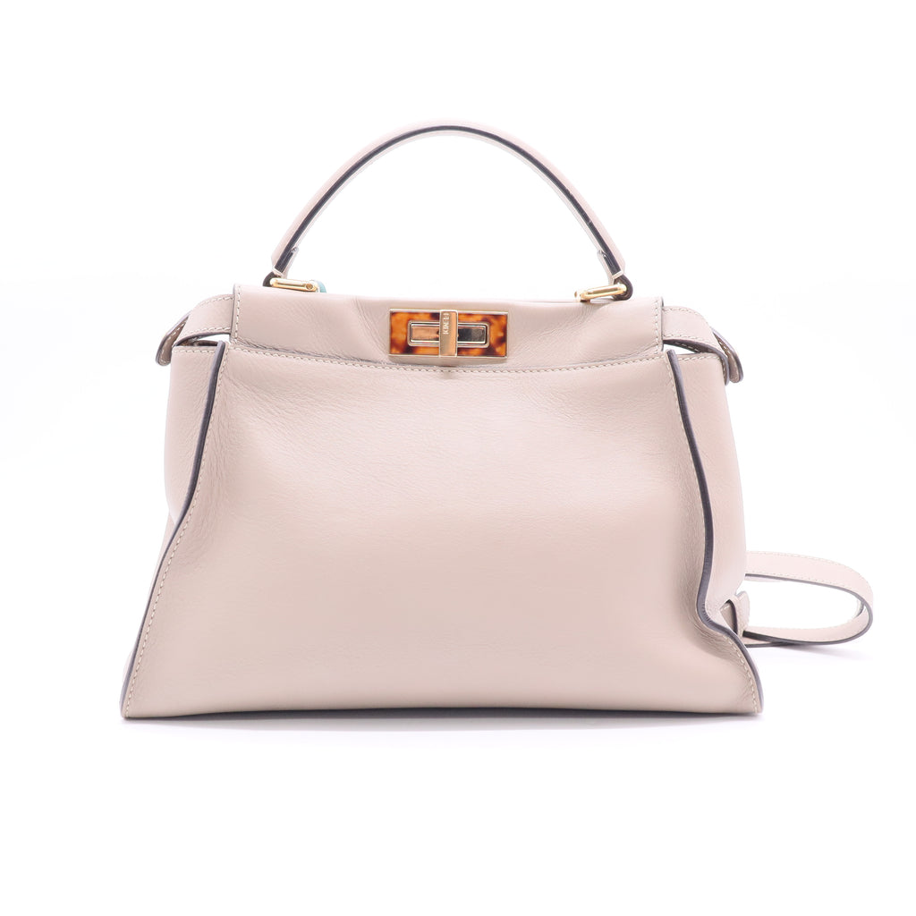 Fendi Peekaboo Bag Rigid Leather Regular  twins LDJ2553