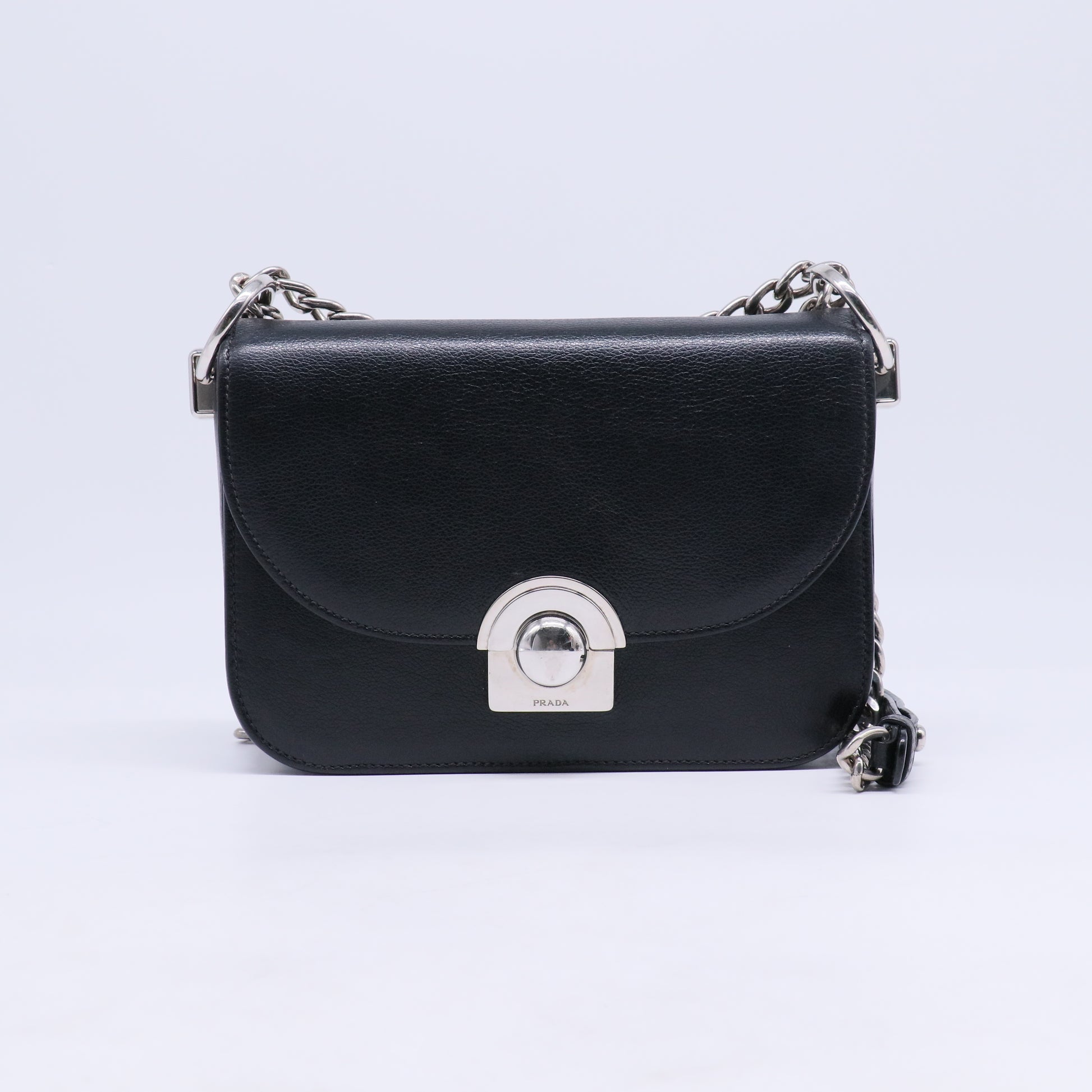 Glace Calfskin Arcade Crossbody Bag Lacca B21659