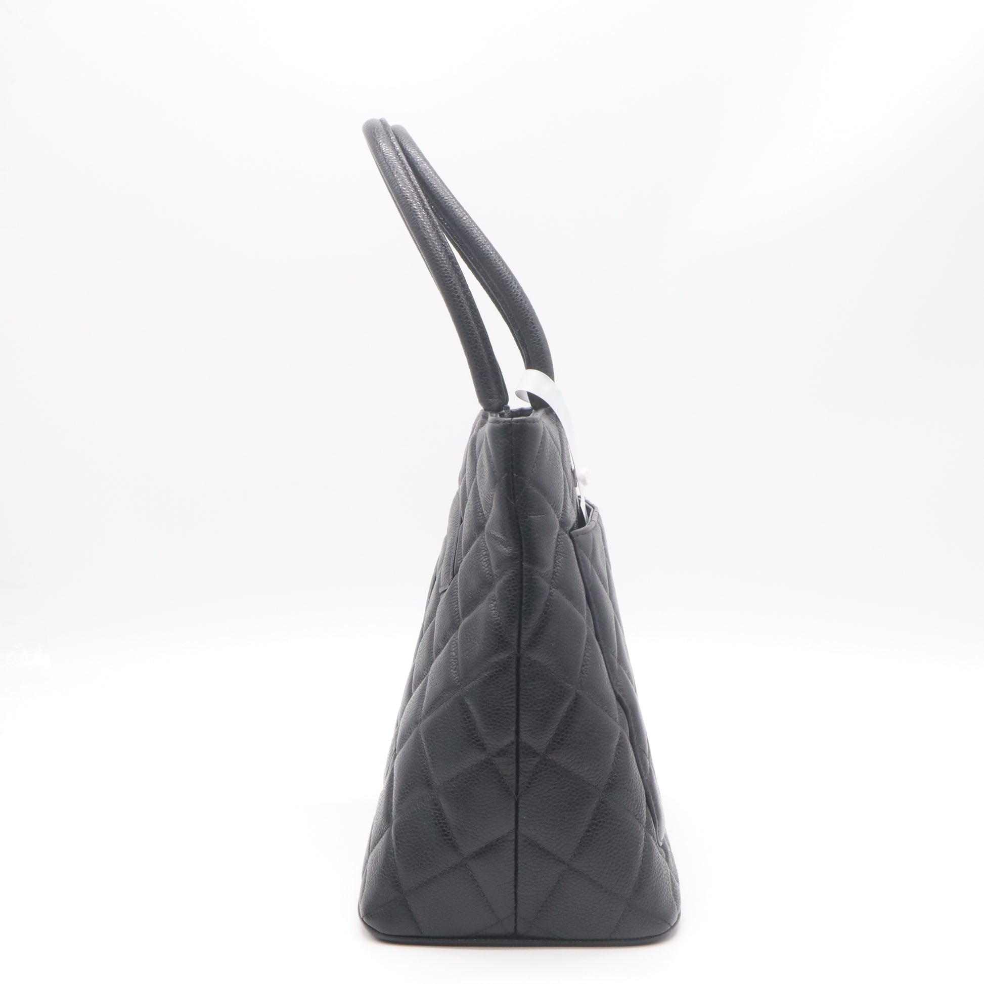Chanel Caviar Quilted Medallion Tote Bag Black B22901