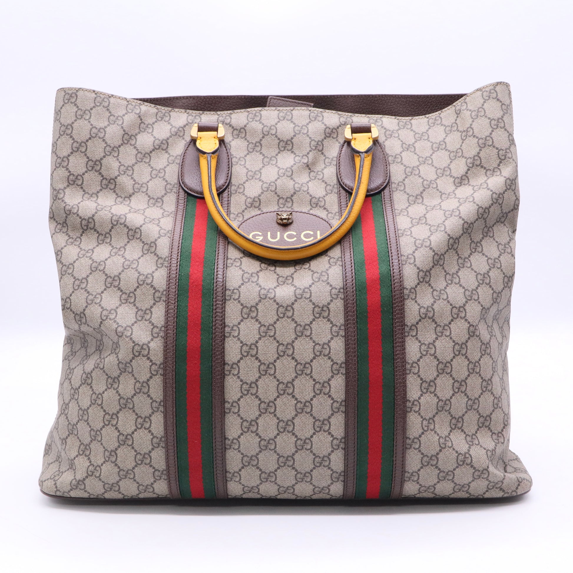 Gucci Monogram Lovely Heart Top Handle Dark Brown Twins LDJ3317