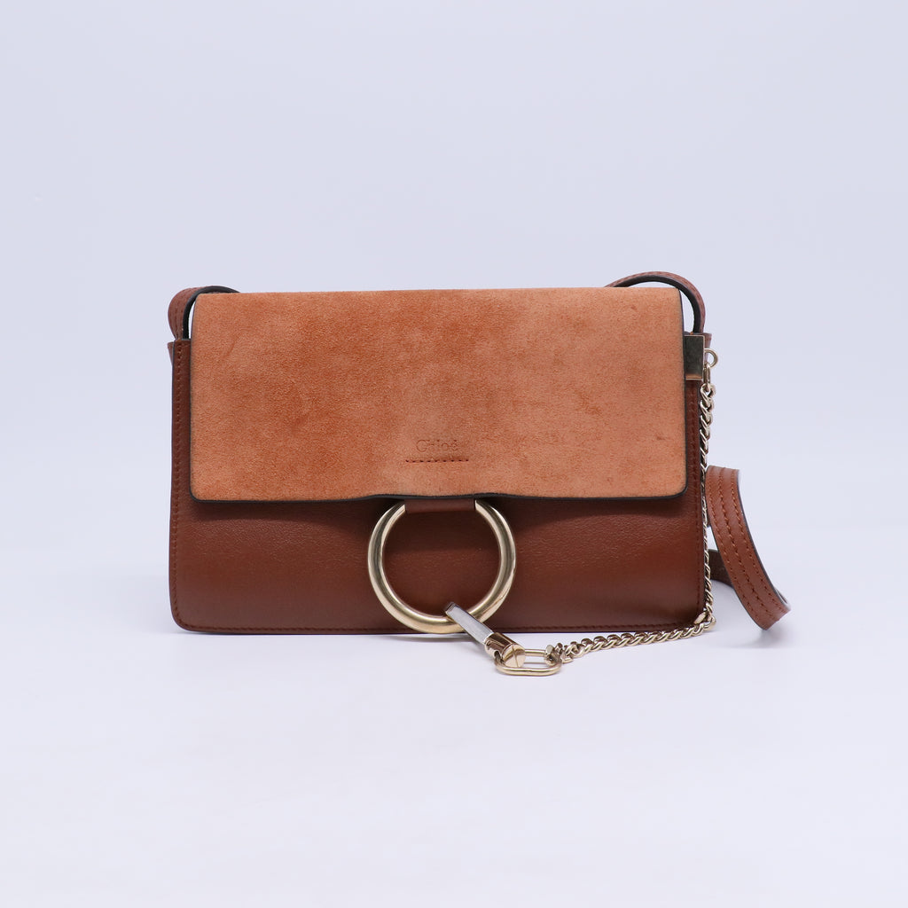Faye Shoulder Bag Leather and Suede B21692