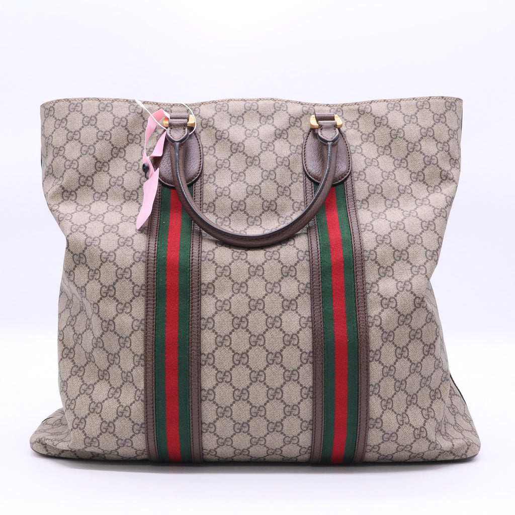 Gucci Monogram Lovely Heart Top Handle Dark Brown Twins LDJ3317