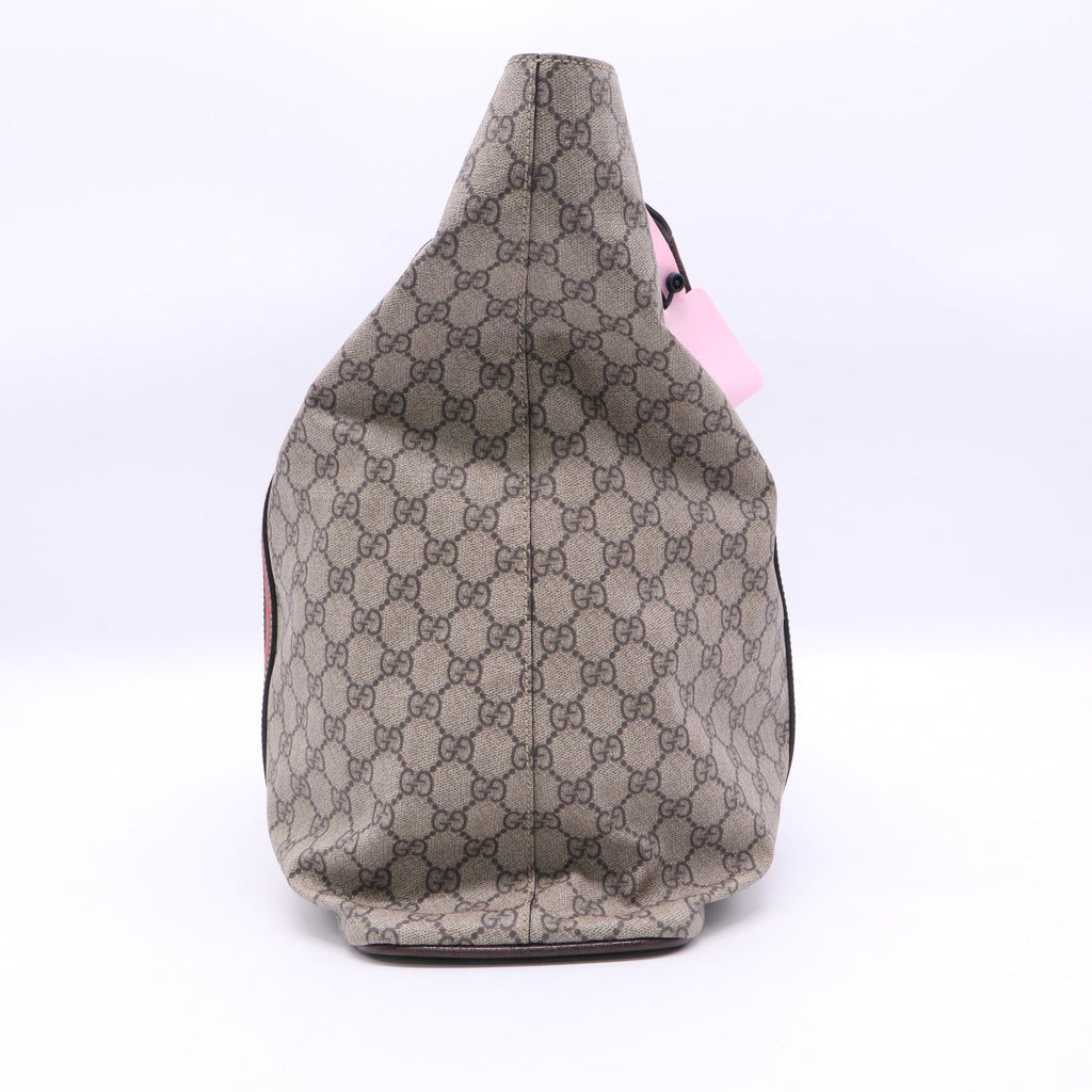 Gucci Monogram Lovely Heart Top Handle Dark Brown Twins LDJ3317