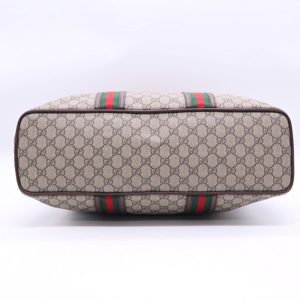 Gucci Monogram Lovely Heart Top Handle Dark Brown Twins LDJ3317