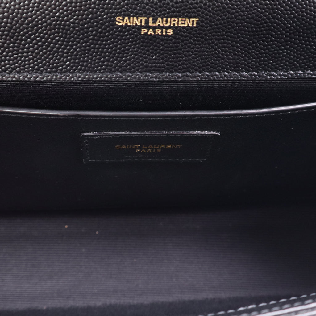 Saint Laurent Classic Monogram Tassel Crossbody Bag Grainy Leather twins