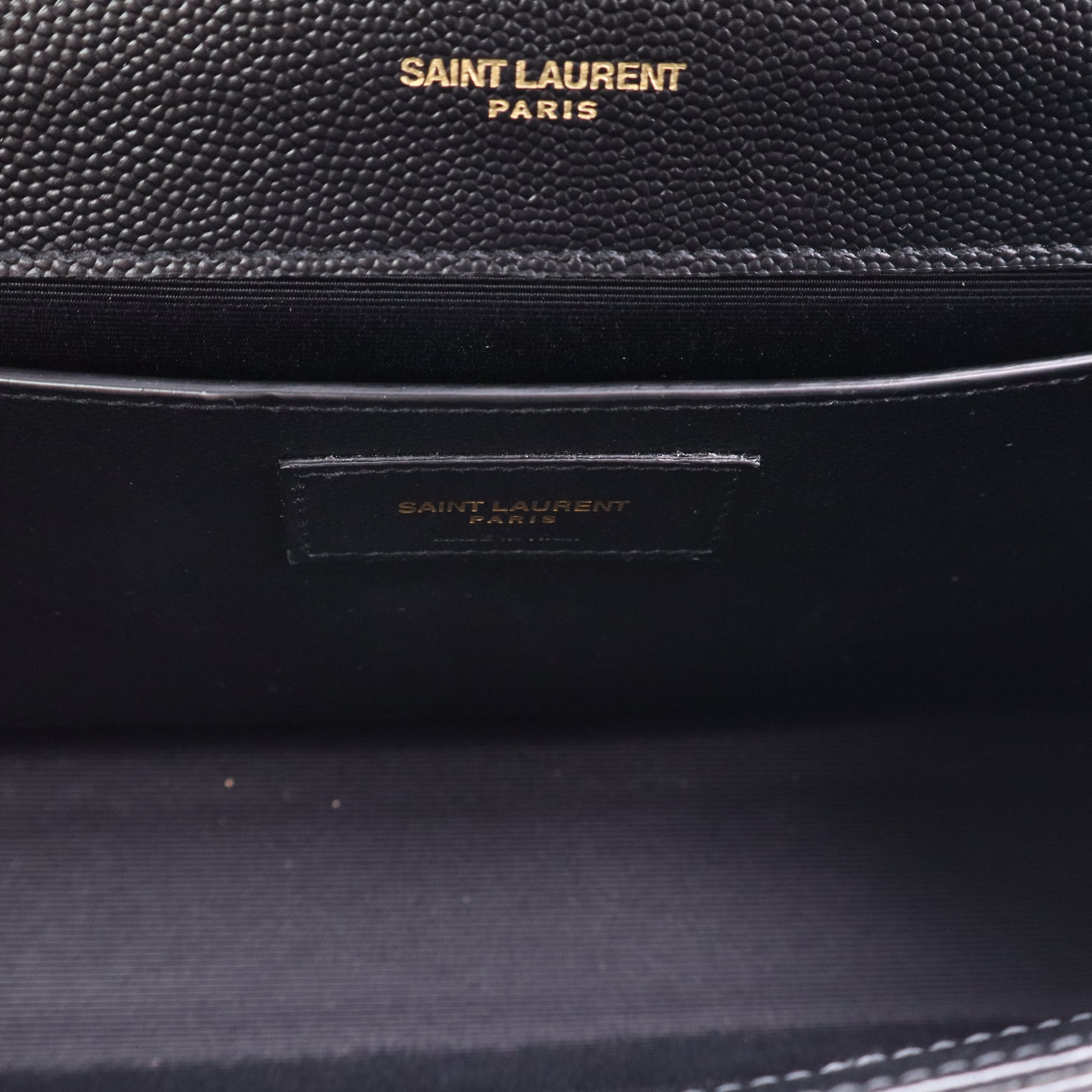 Saint Laurent Classic Monogram Tassel Crossbody Bag Grainy Leather twins