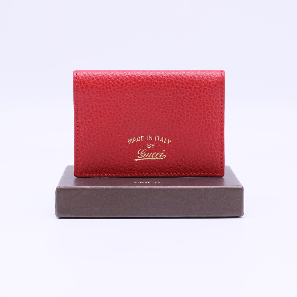 Gucci Swing Leather Train Pass Card Case W22309