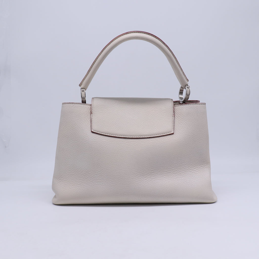 Taurillon Capucines MM Blanc Casse B21117