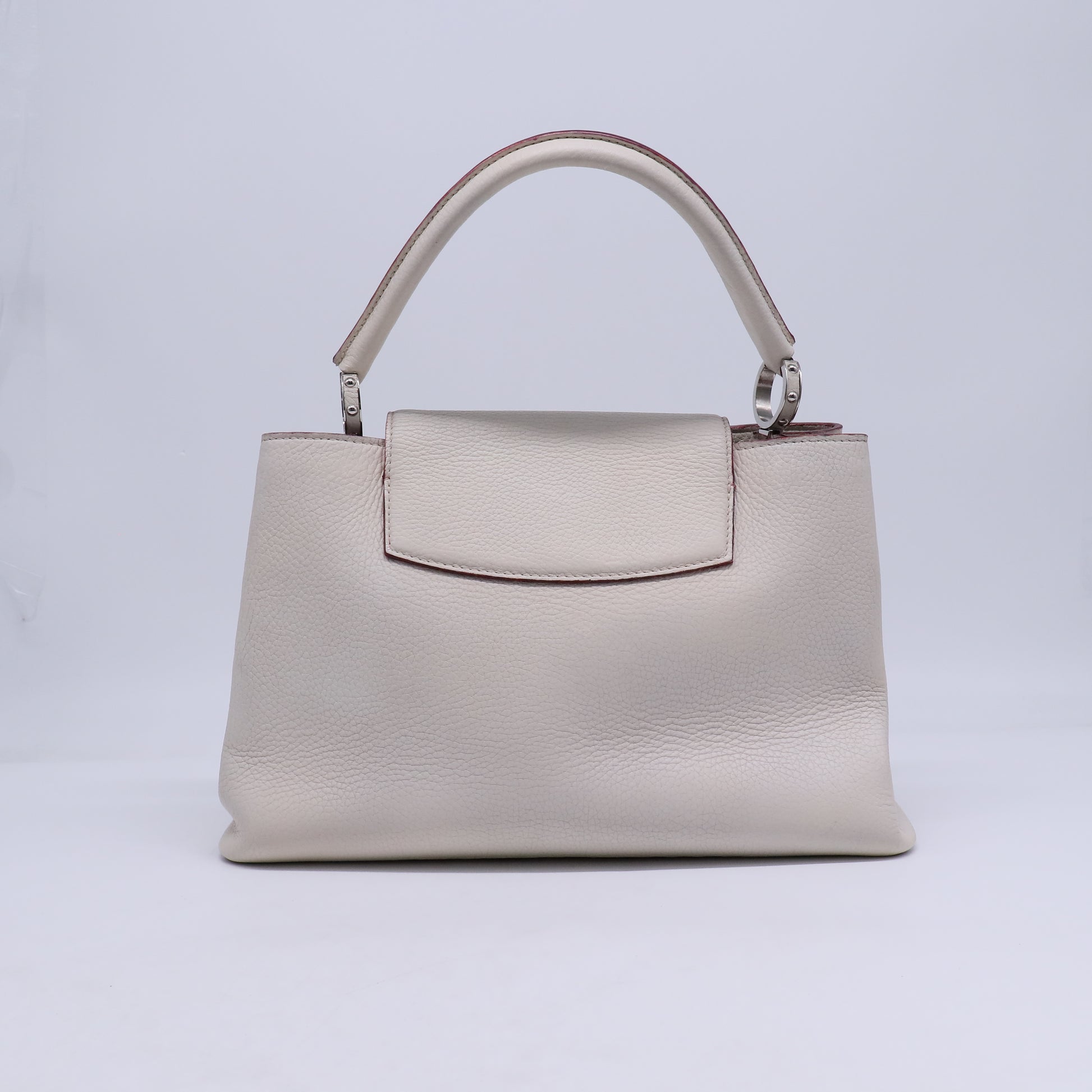 Taurillon Capucines MM Blanc Casse B21117