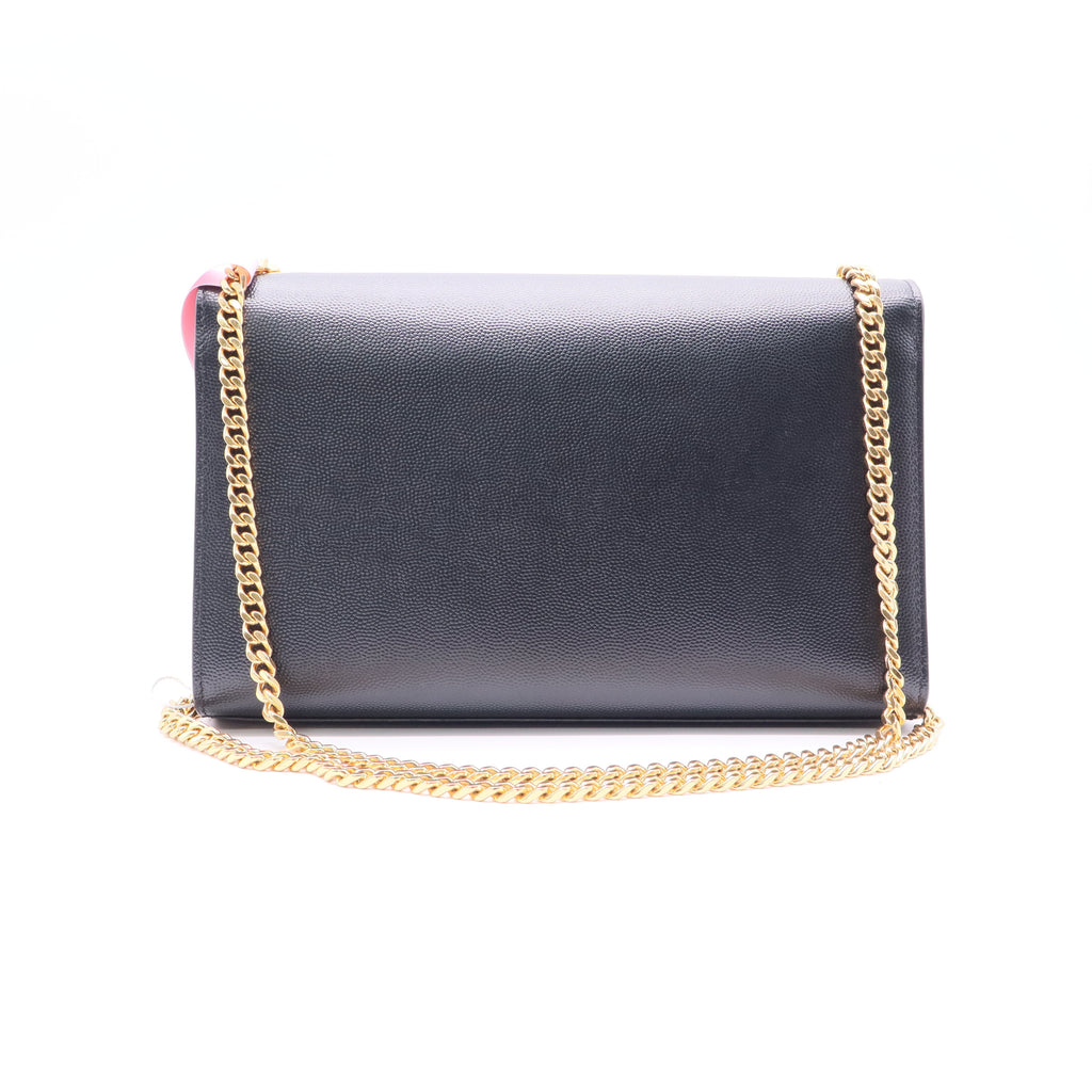 Saint Laurent Classic Monogram Tassel Crossbody Bag Grainy Leather twins