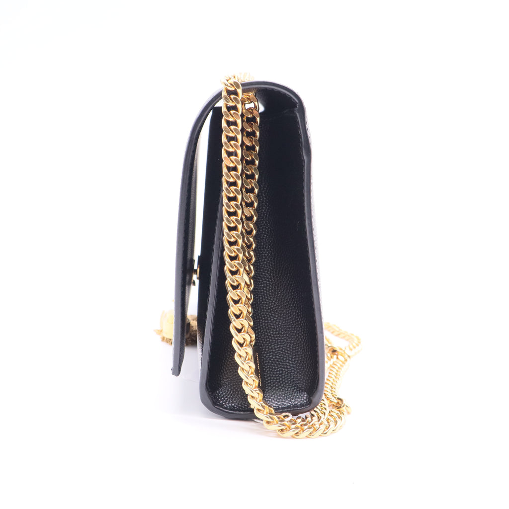 Saint Laurent Classic Monogram Tassel Crossbody Bag Grainy Leather twins