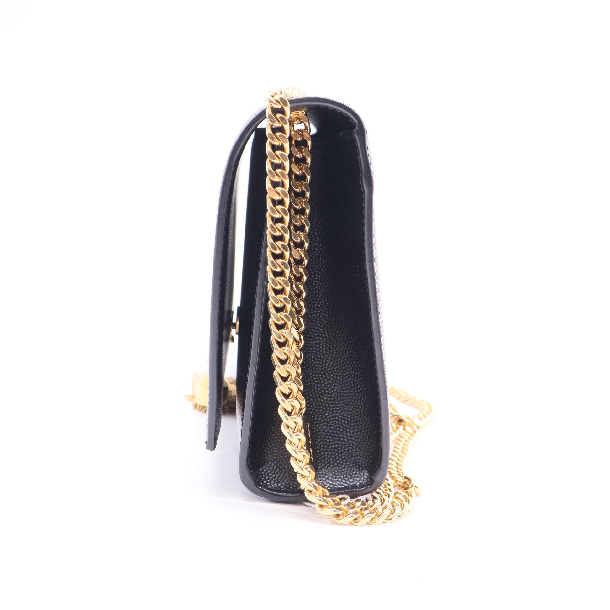 Saint Laurent Classic Monogram Tassel Crossbody Bag Grainy Leather twins