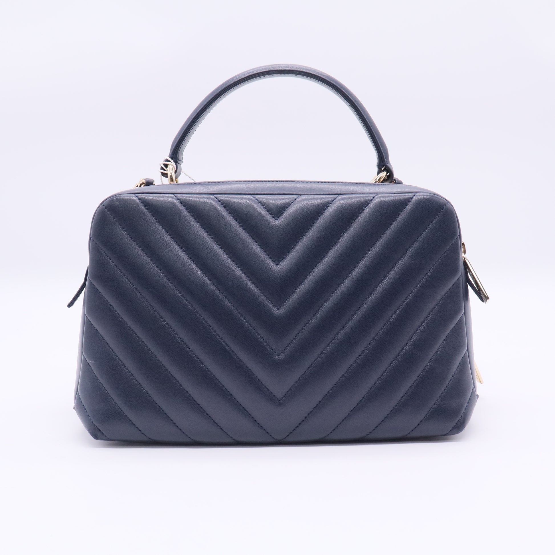 Trendy CC Bowling Bag Chevron Lambskin Medium Twins LDJ3328