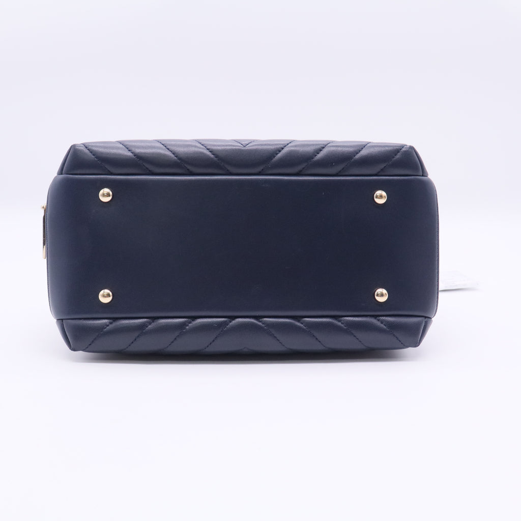 Trendy CC Bowling Bag Chevron Lambskin Medium Twins LDJ3328