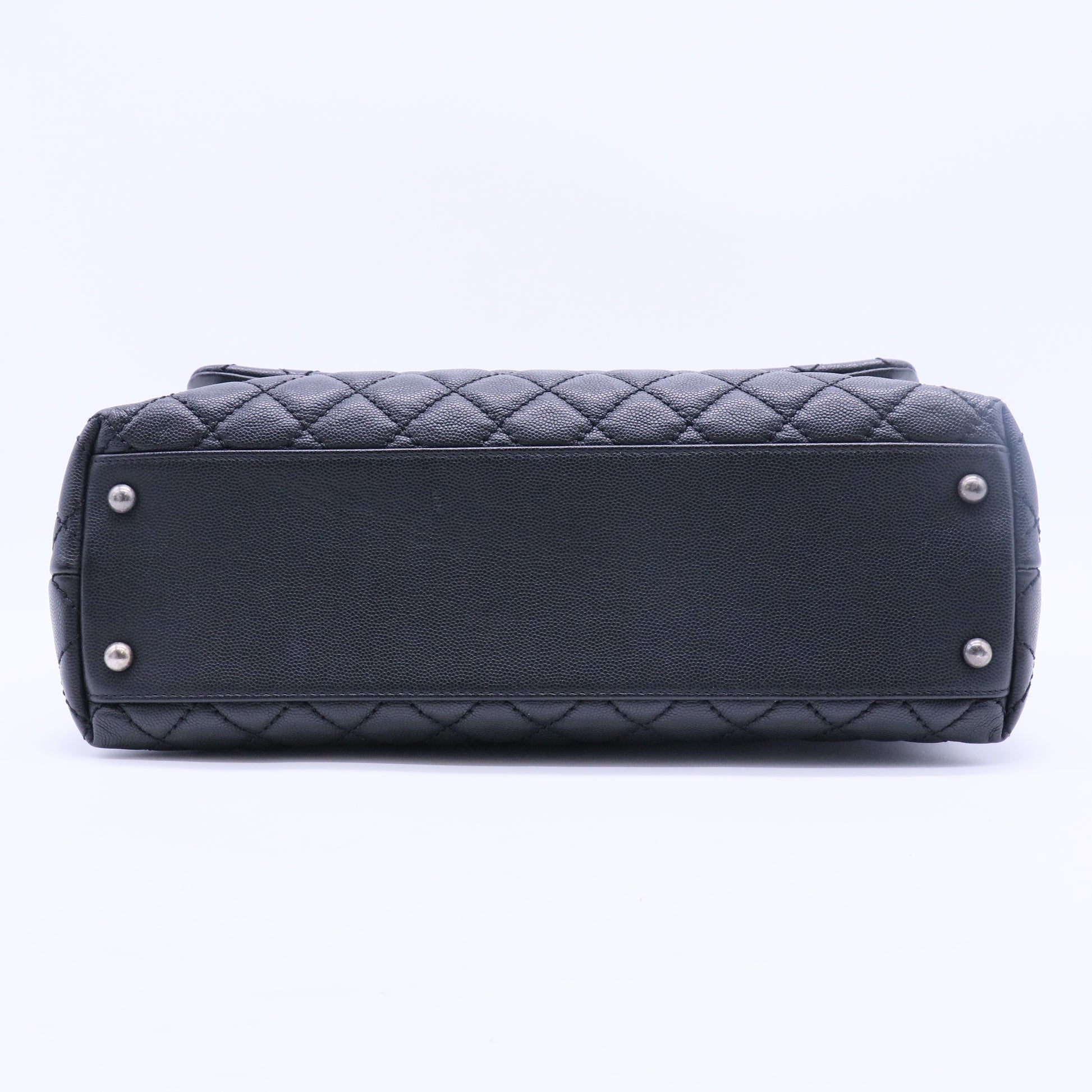 Medium Lizard-Trimmed Coco Handle Bag B20091