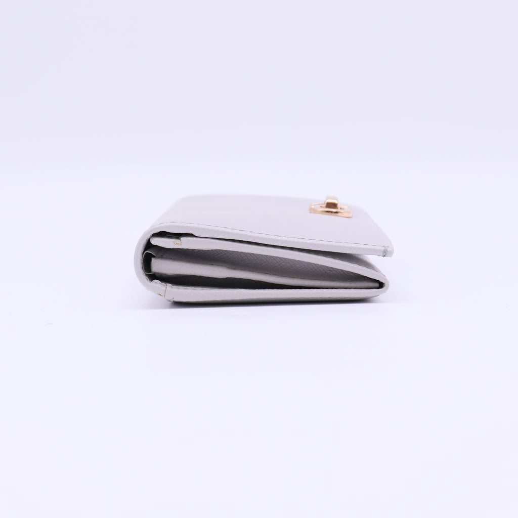 Ferragamo Gancini Icona Saffiano Flap Wallet W22348