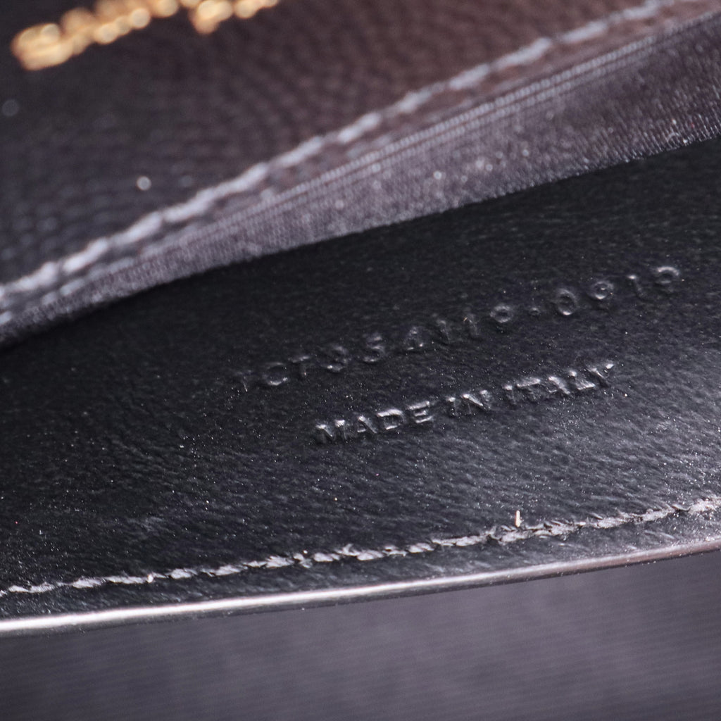 Saint Laurent Classic Monogram Tassel Crossbody Bag Grainy Leather twins