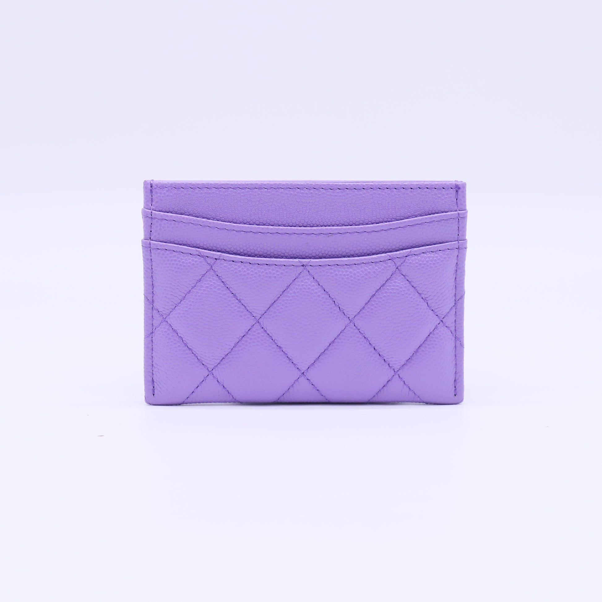 Chanel Classic Quilted Flat Card Holder W22293