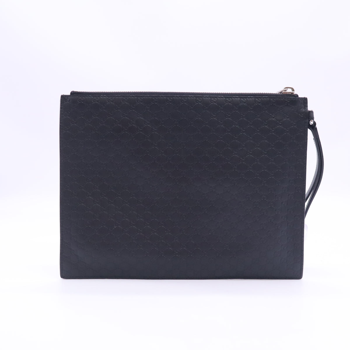 Gucci Microguccissima Leather Wristlet Clutch Pouch W23436
