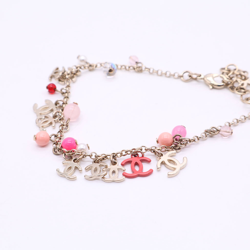 Sweet Monogram Charm Bracelet Metal Twins LDJ3337