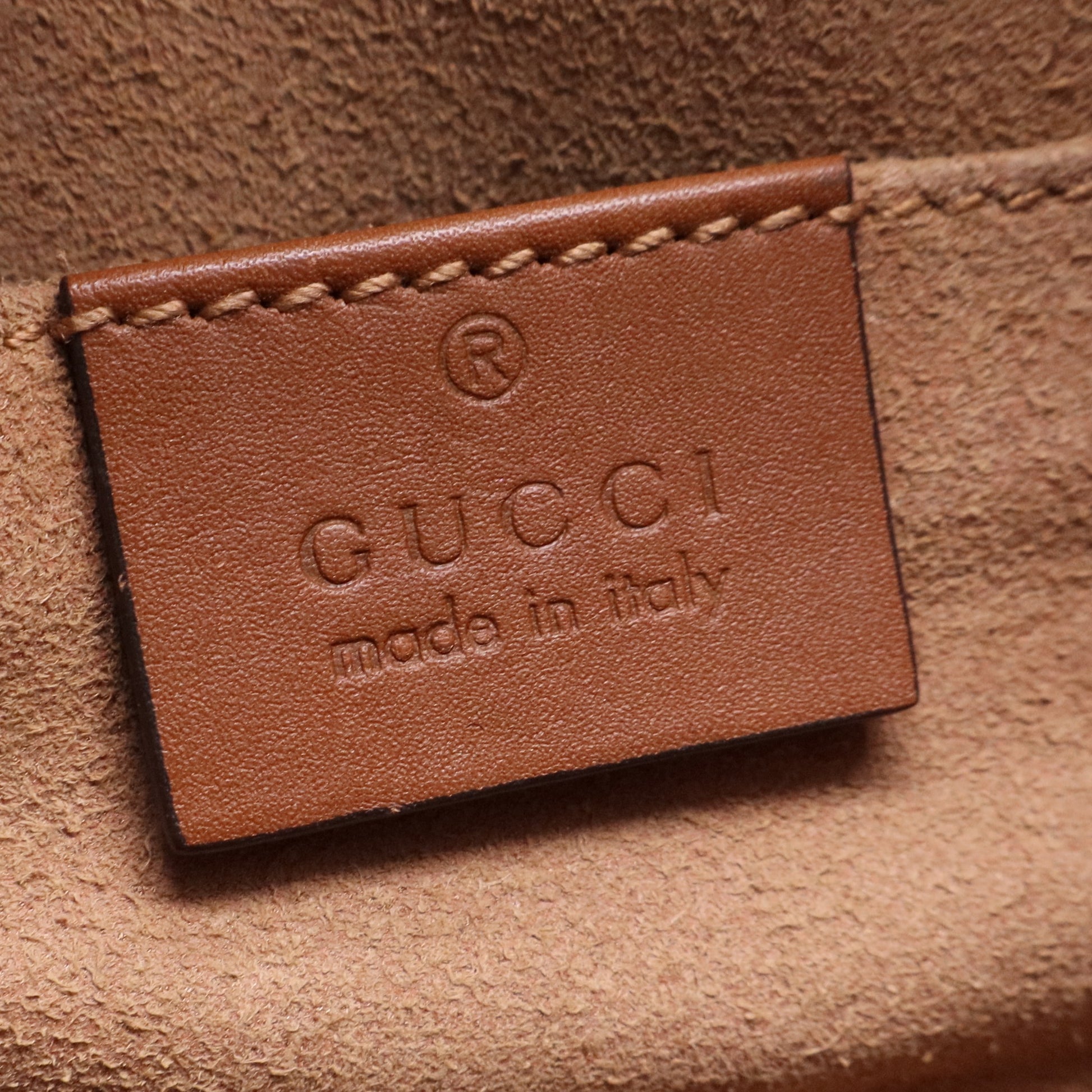 Gucci Padlock Chain Tote GG Coated Canvas with Leather Small twins LDJ2557