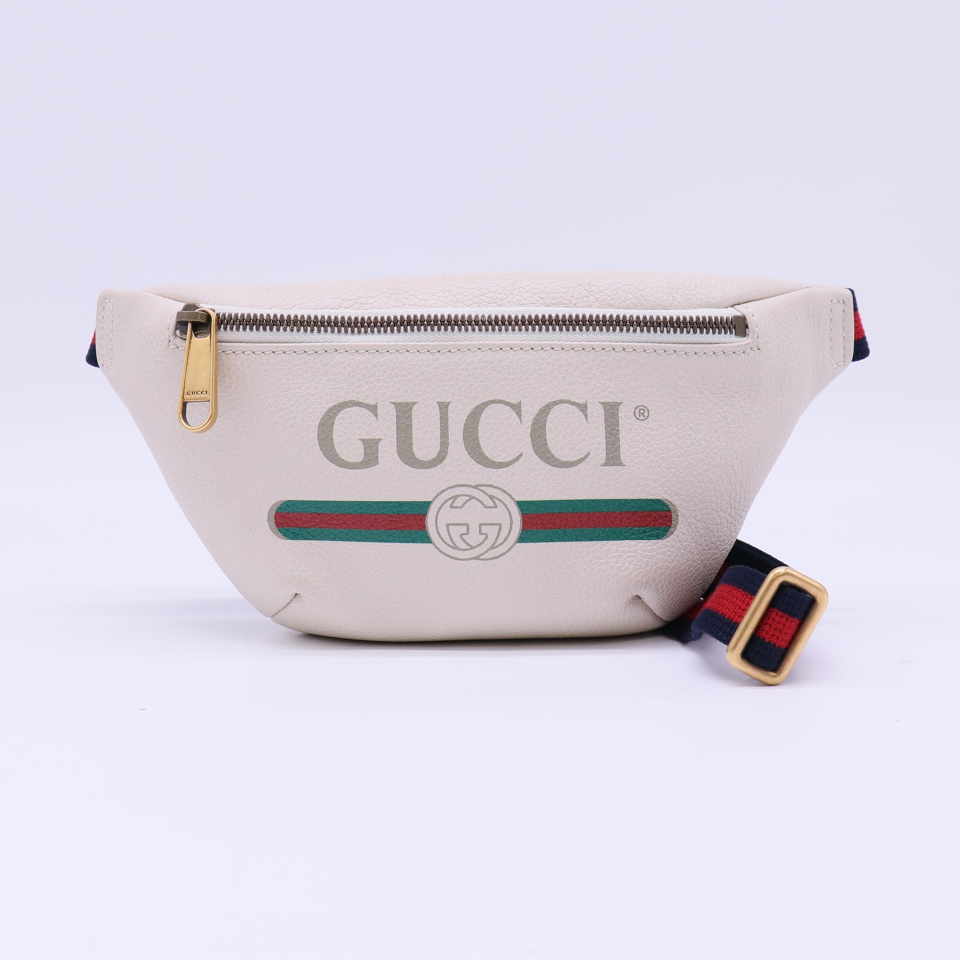 Gucci Print Leather Belt Bag B22971