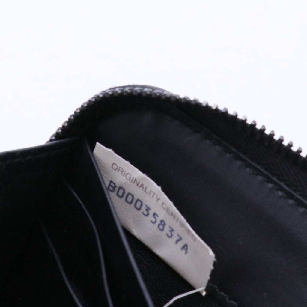 Nappa Intrecciato Zip Around Wallet Black W20126