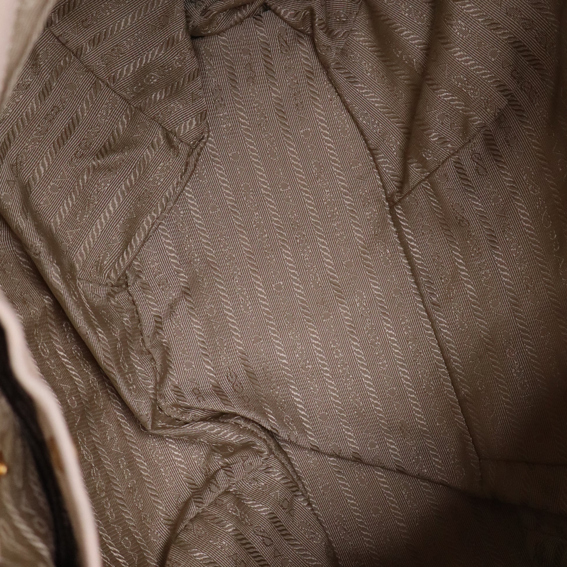 Prada Cervo Antik Shoulder Bag Talco twins B20833