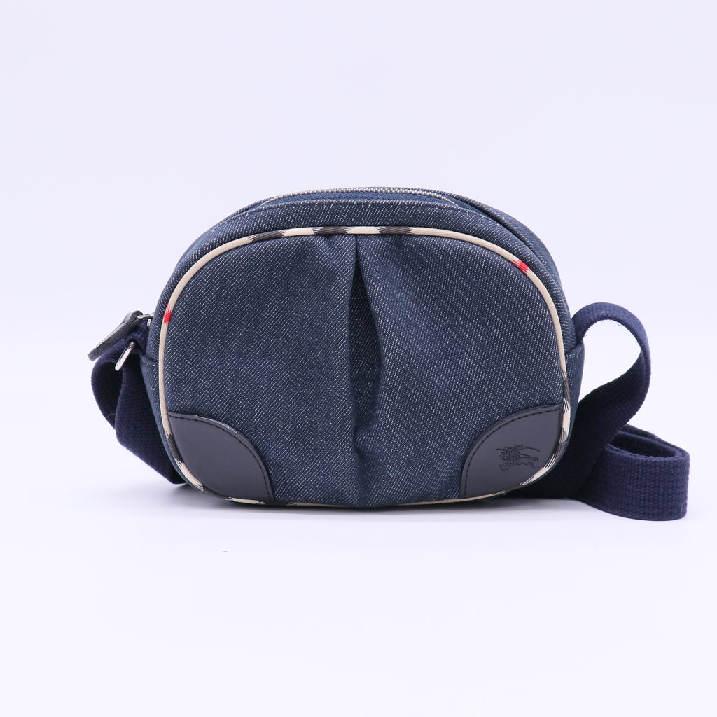 Burberry London Denim Nova Check Shoulder Bag B22948