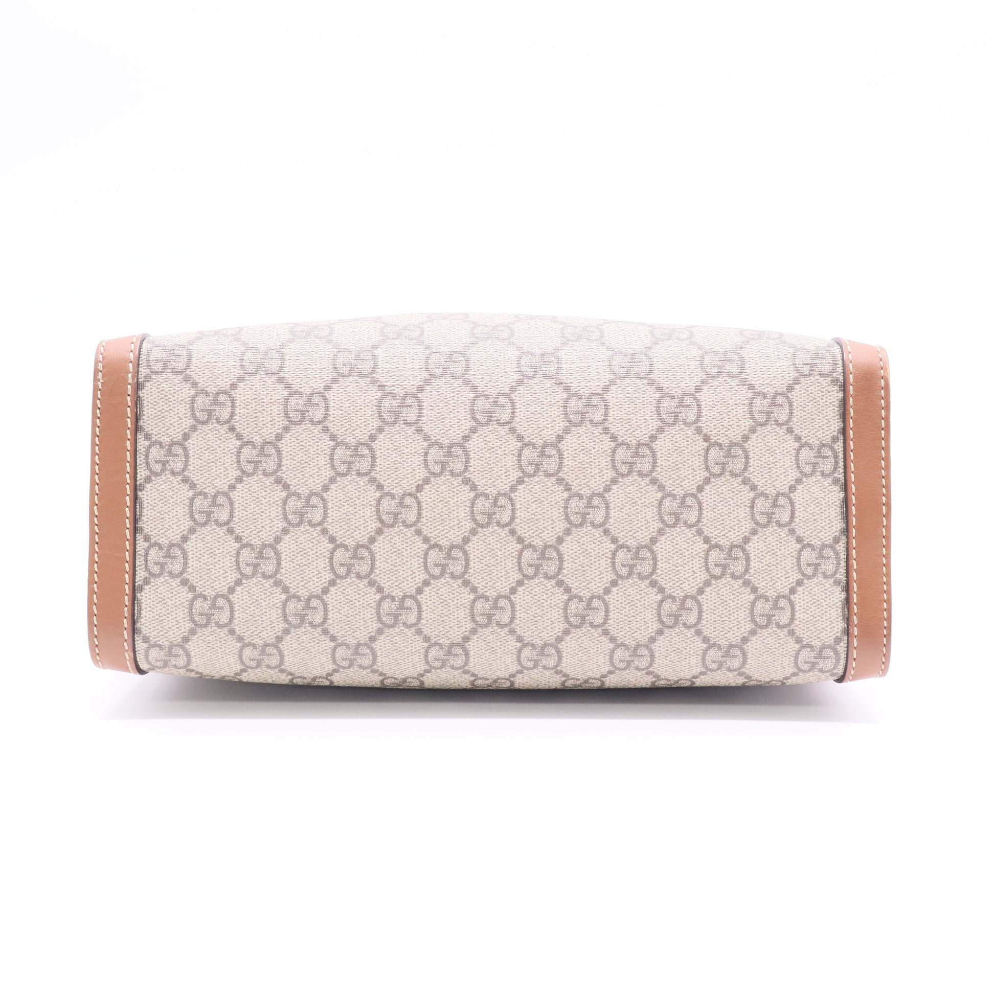 Gucci Padlock Chain Tote GG Coated Canvas with Leather Small twins LDJ2557