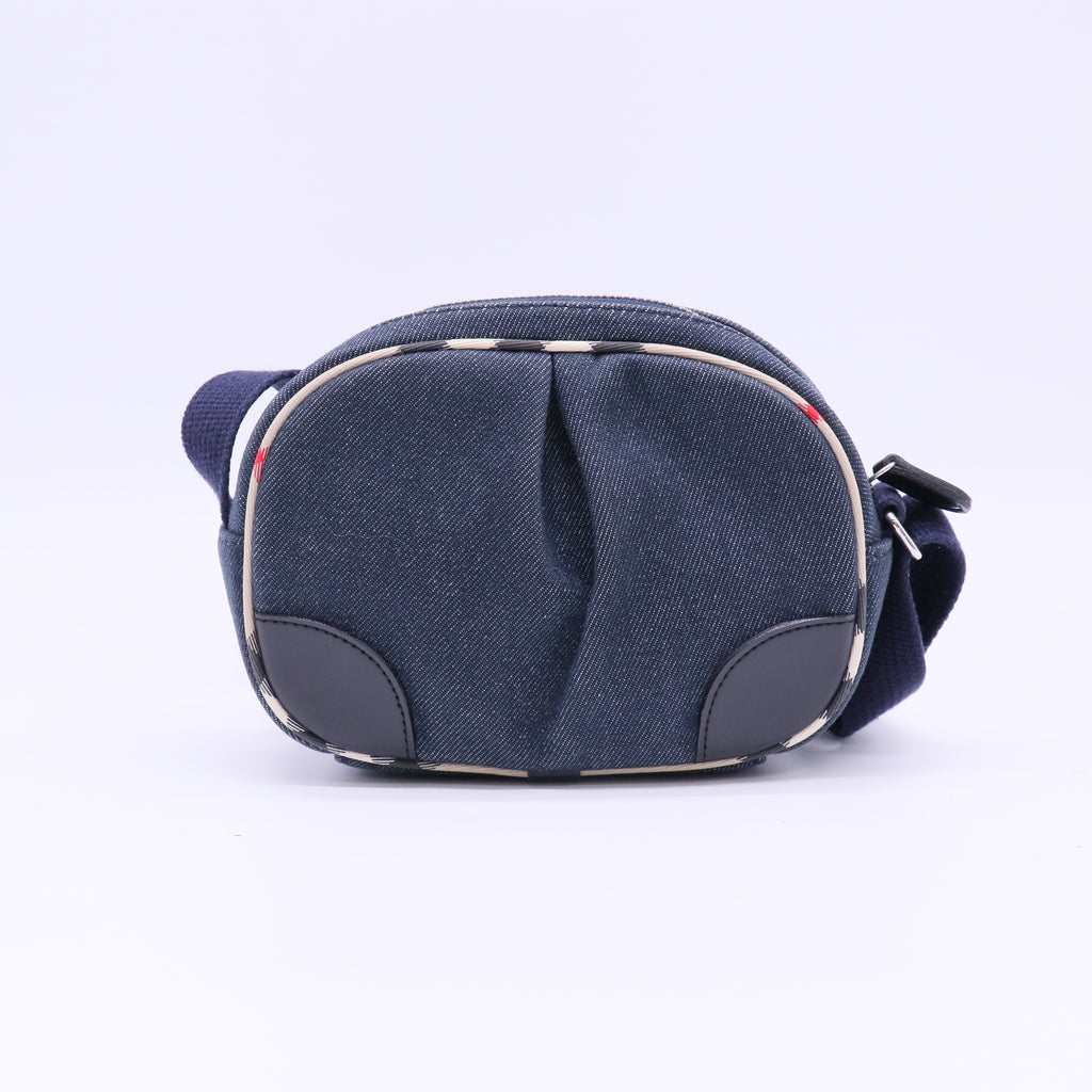 Burberry London Denim Nova Check Shoulder Bag B22948