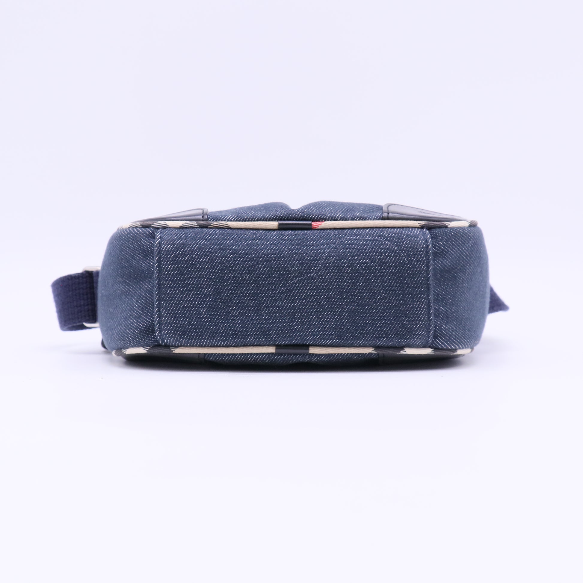 Burberry London Denim Nova Check Shoulder Bag B22948