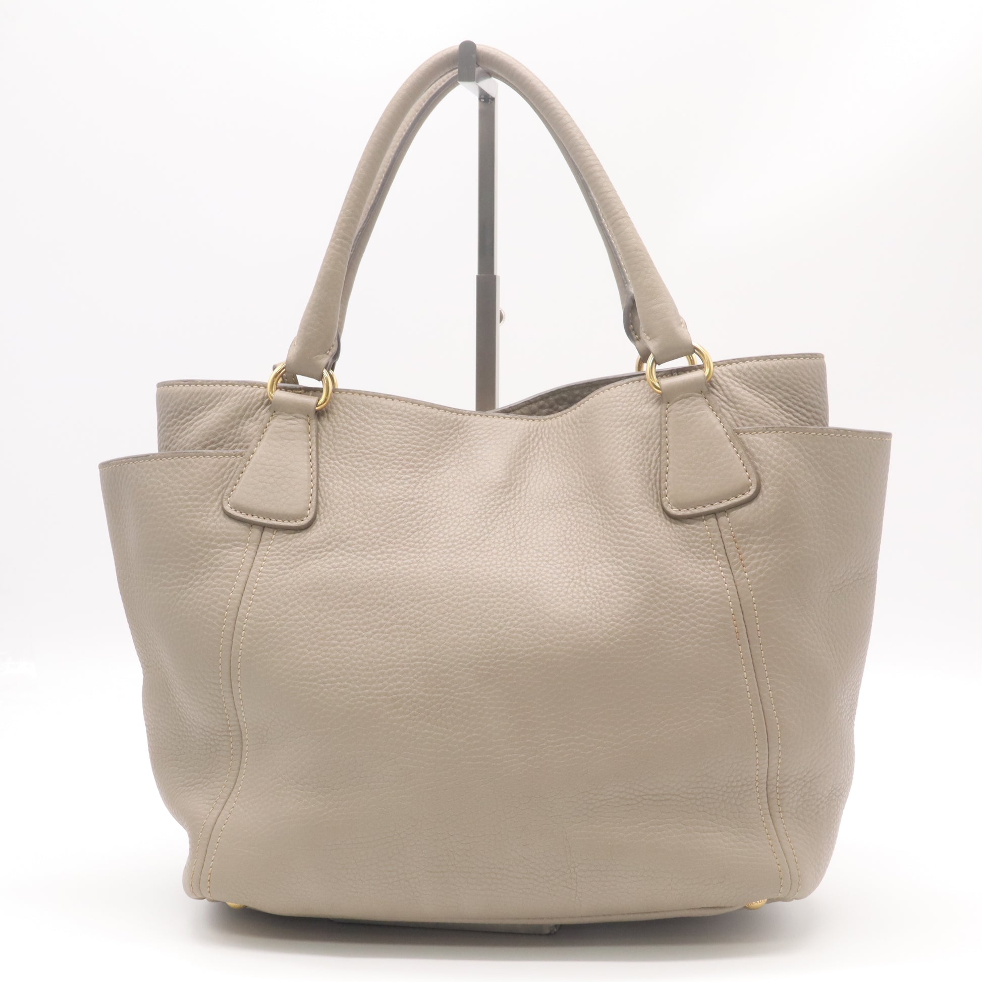 Prada Vitello Daino Side-Pocket Tote Bag B22001