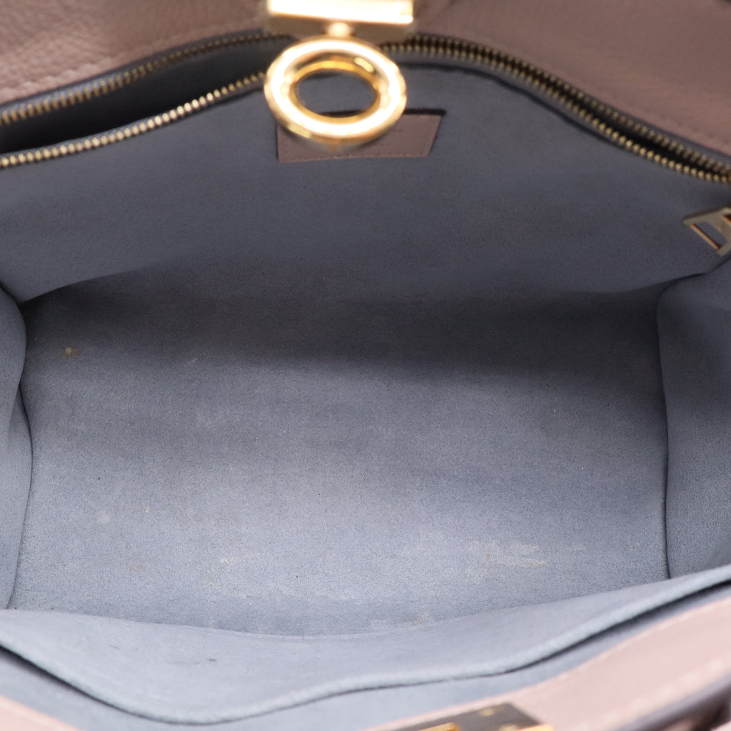 Louis Vuitton On My Side Tote Leather with Monogram Canvas PM twins LDJ2555