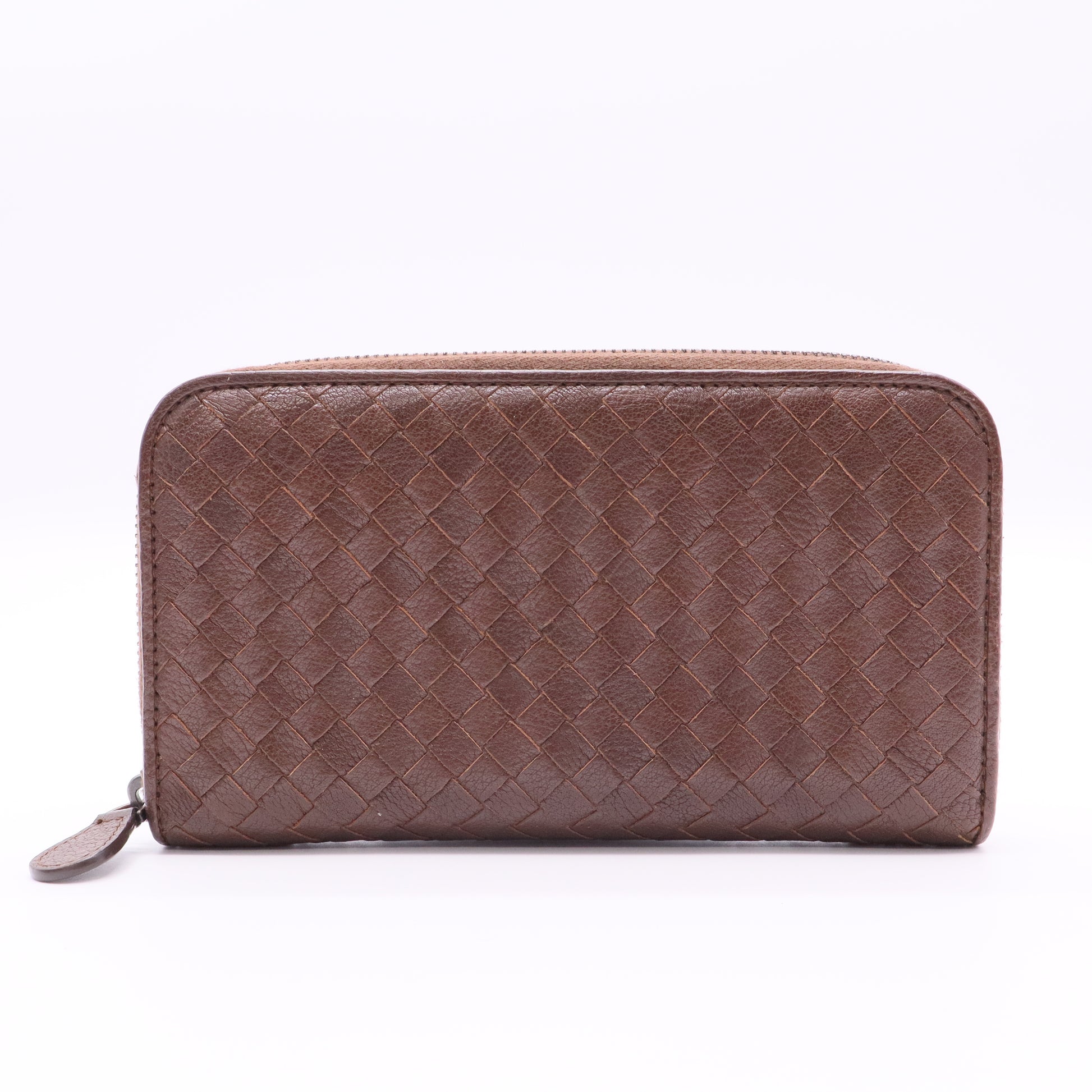 Bottega Veneta Intrecciato Zip Intrecciato Weave Wallet Twins