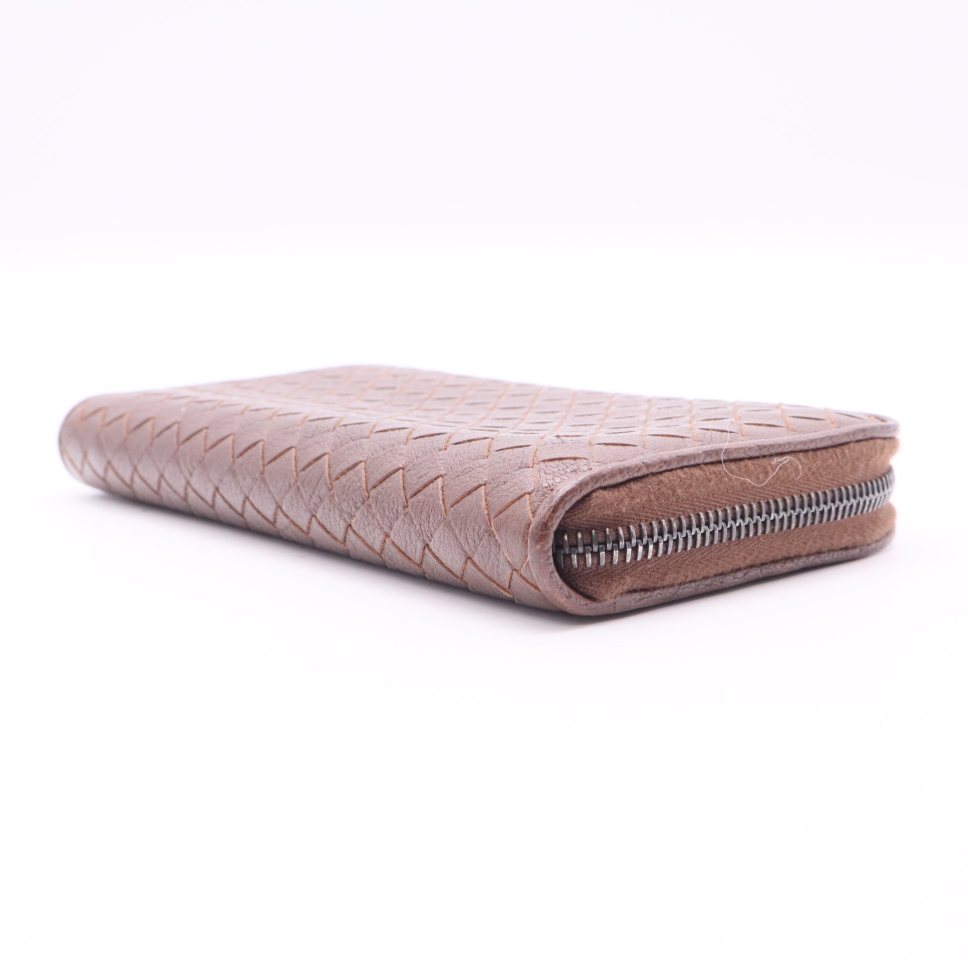 Bottega Veneta Intrecciato Zip Intrecciato Weave Wallet Twins