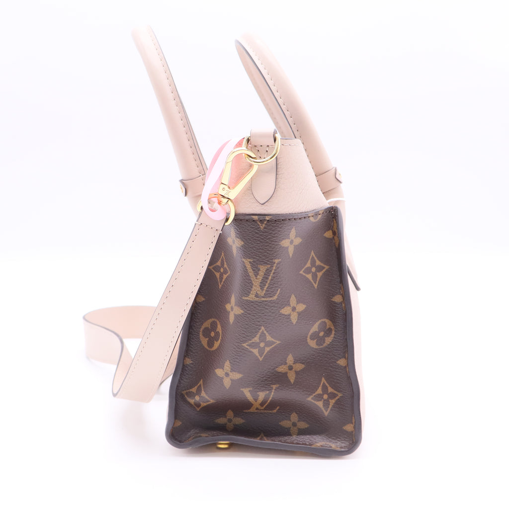 Louis Vuitton On My Side Tote Leather with Monogram Canvas PM twins LDJ2555