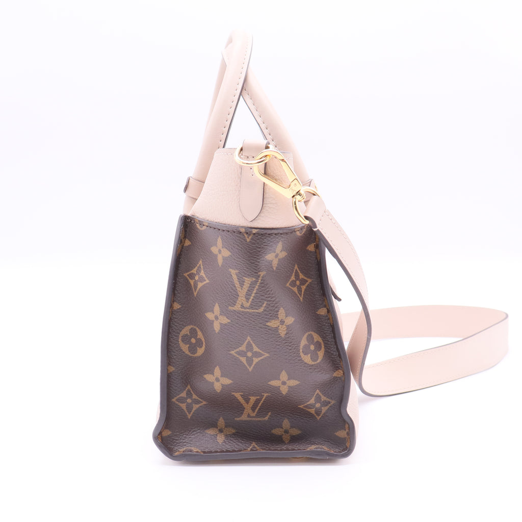 Louis Vuitton On My Side Tote Leather with Monogram Canvas PM twins LDJ2555