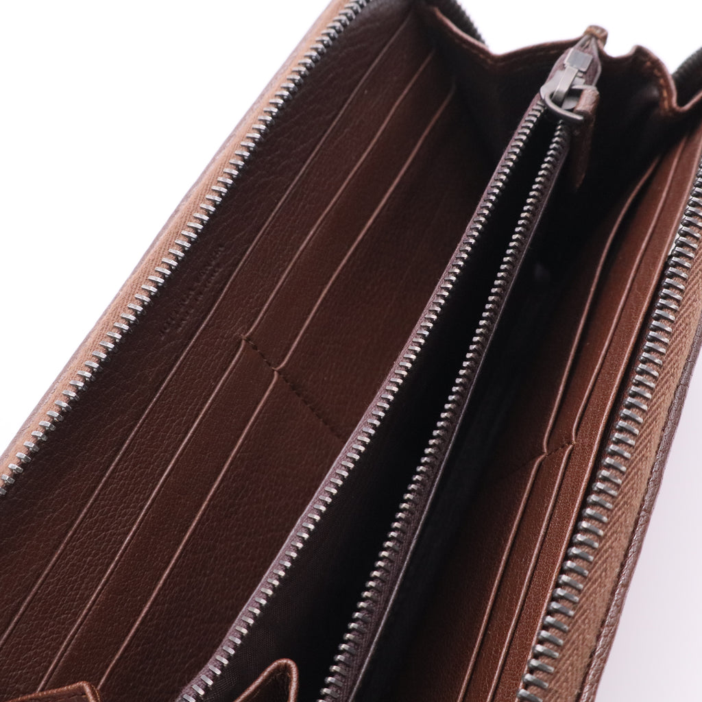 Bottega Veneta Intrecciato Zip Intrecciato Weave Wallet Twins