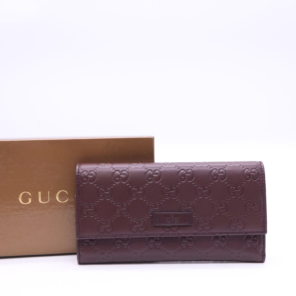 Gucci Wallet Microguccissima Leather twins W21052