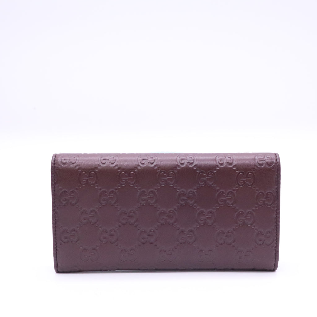 Gucci Wallet Microguccissima Leather twins W21052