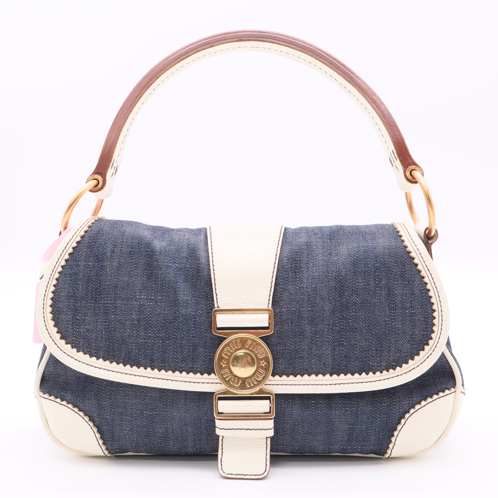 Denim Shoulder Bag Vintage Twins
