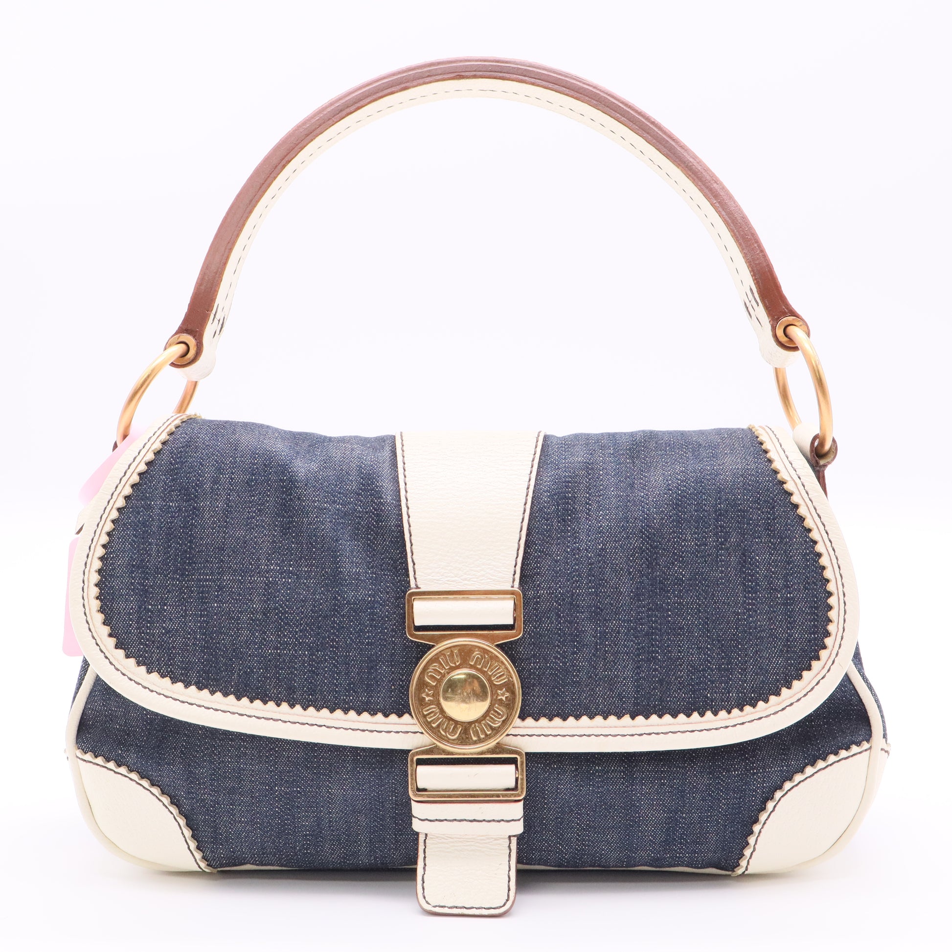 Denim Shoulder Bag Vintage Twins