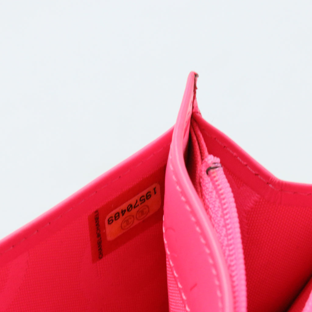 Calfskin Quilted Cambon Yen Wallet